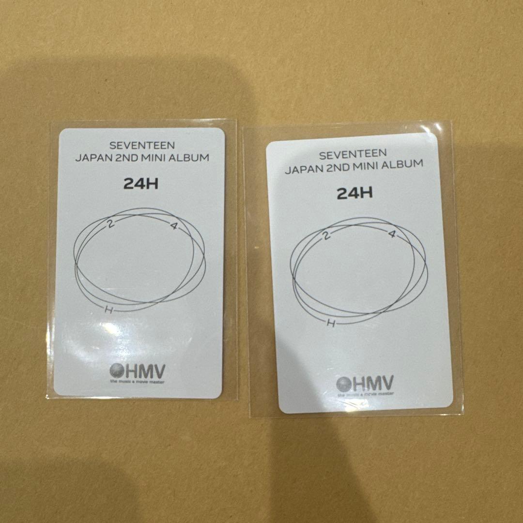 seventeen ジュン　24h hmv トレカ　第二弾　thanks