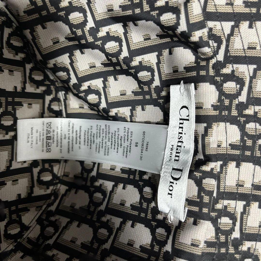 dior バケットハット　帽子　ハット　ネイビー　56