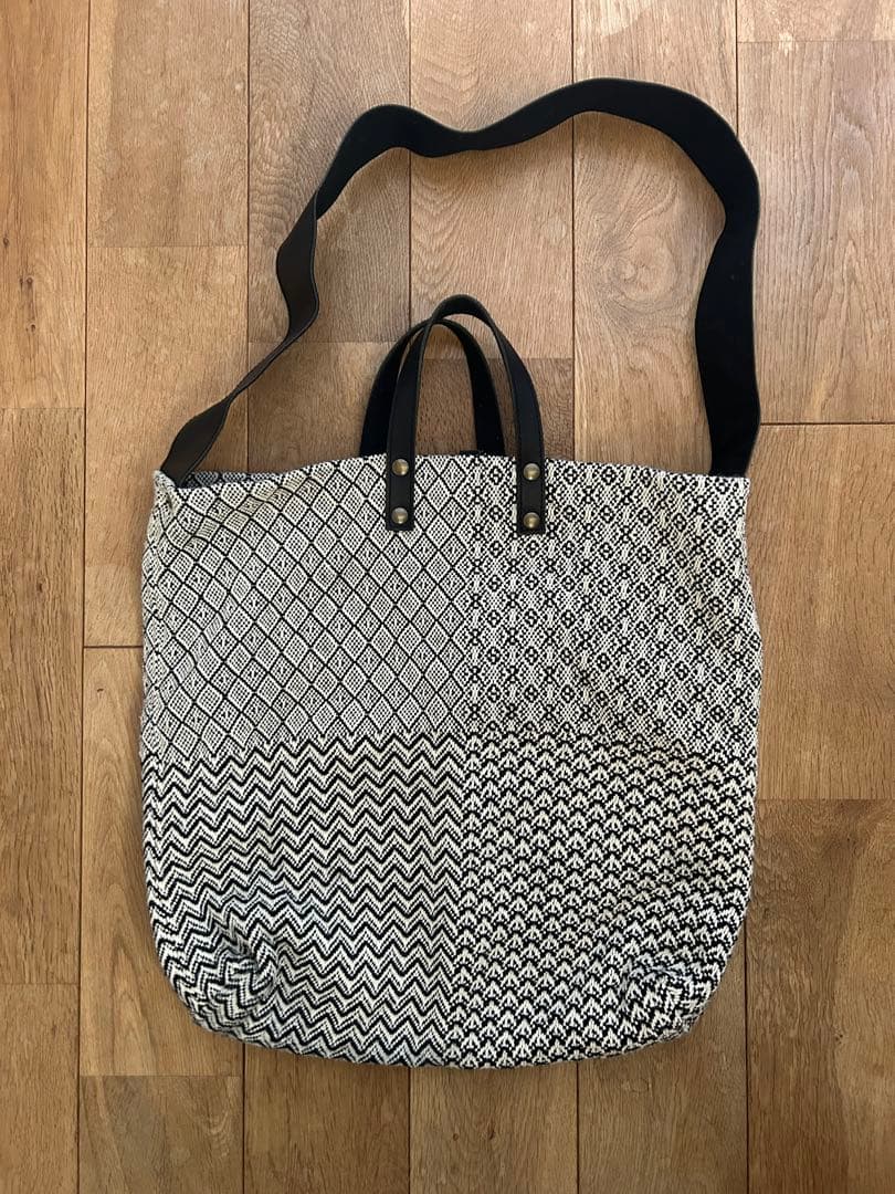 trois temps/トロワトン/手織り2WAYバッグ/北欧風