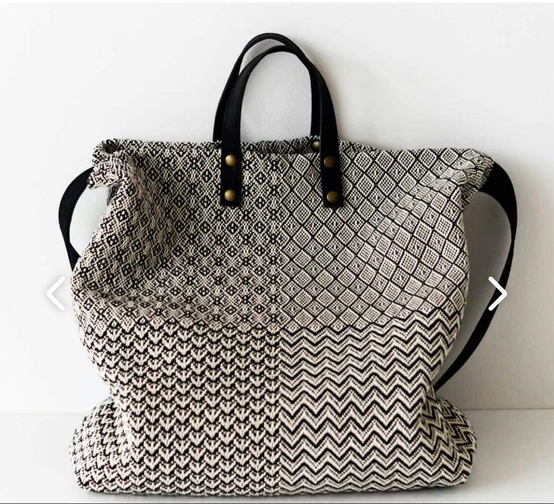 trois temps/トロワトン/手織り2WAYバッグ/北欧風