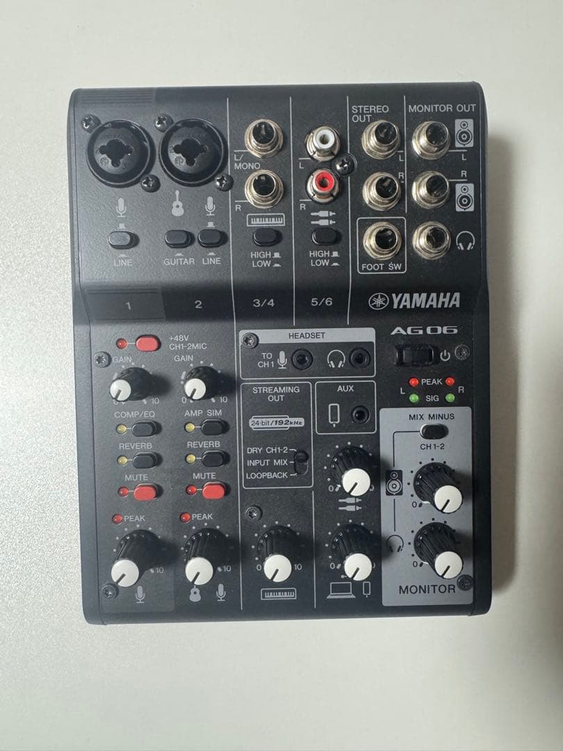 【動作確認済み】YAMAHA AG06MK2 オーディオインターフェイス 箱付き