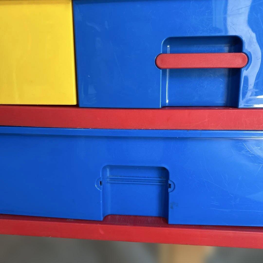 【レトロポップ】カラフルカラー収納ボックス　たチェスト おもちゃ箱　アンティーク