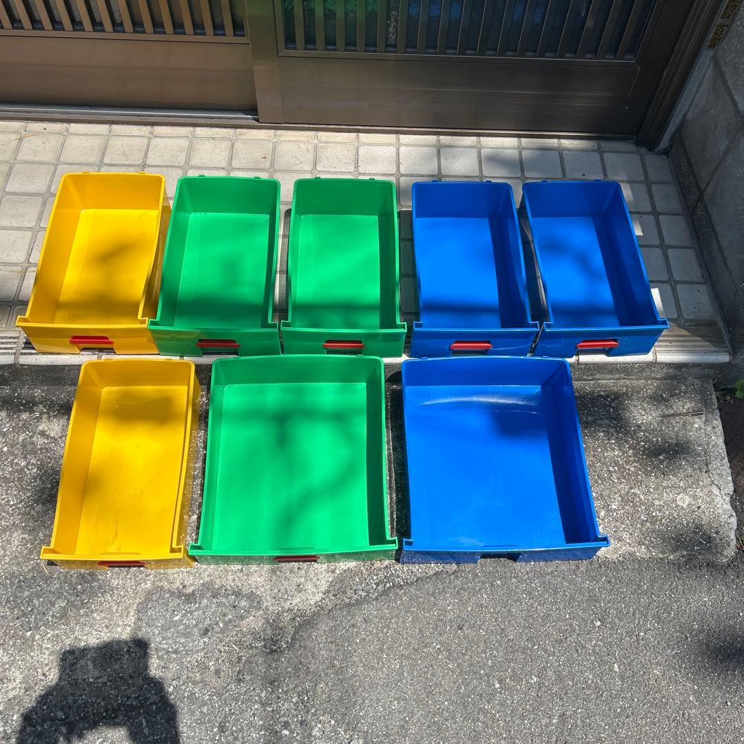 【レトロポップ】カラフルカラー収納ボックス　たチェスト おもちゃ箱　アンティーク