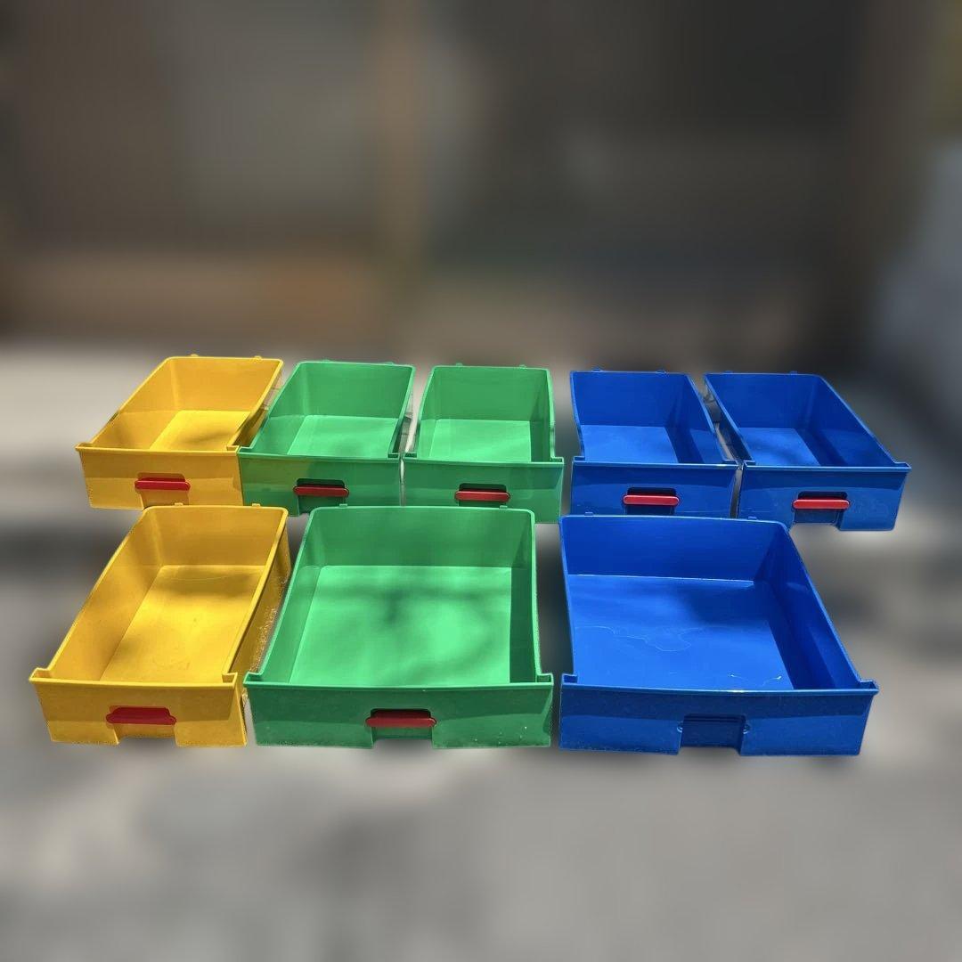 【レトロポップ】カラフルカラー収納ボックス　たチェスト おもちゃ箱　アンティーク