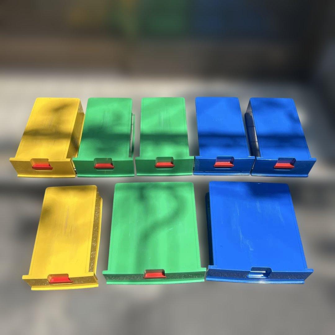 【レトロポップ】カラフルカラー収納ボックス　たチェスト おもちゃ箱　アンティーク