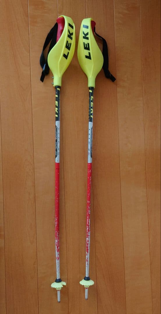 ☆LEKI ☆アルペンスキー用ストック☆95cmパンチカード付き