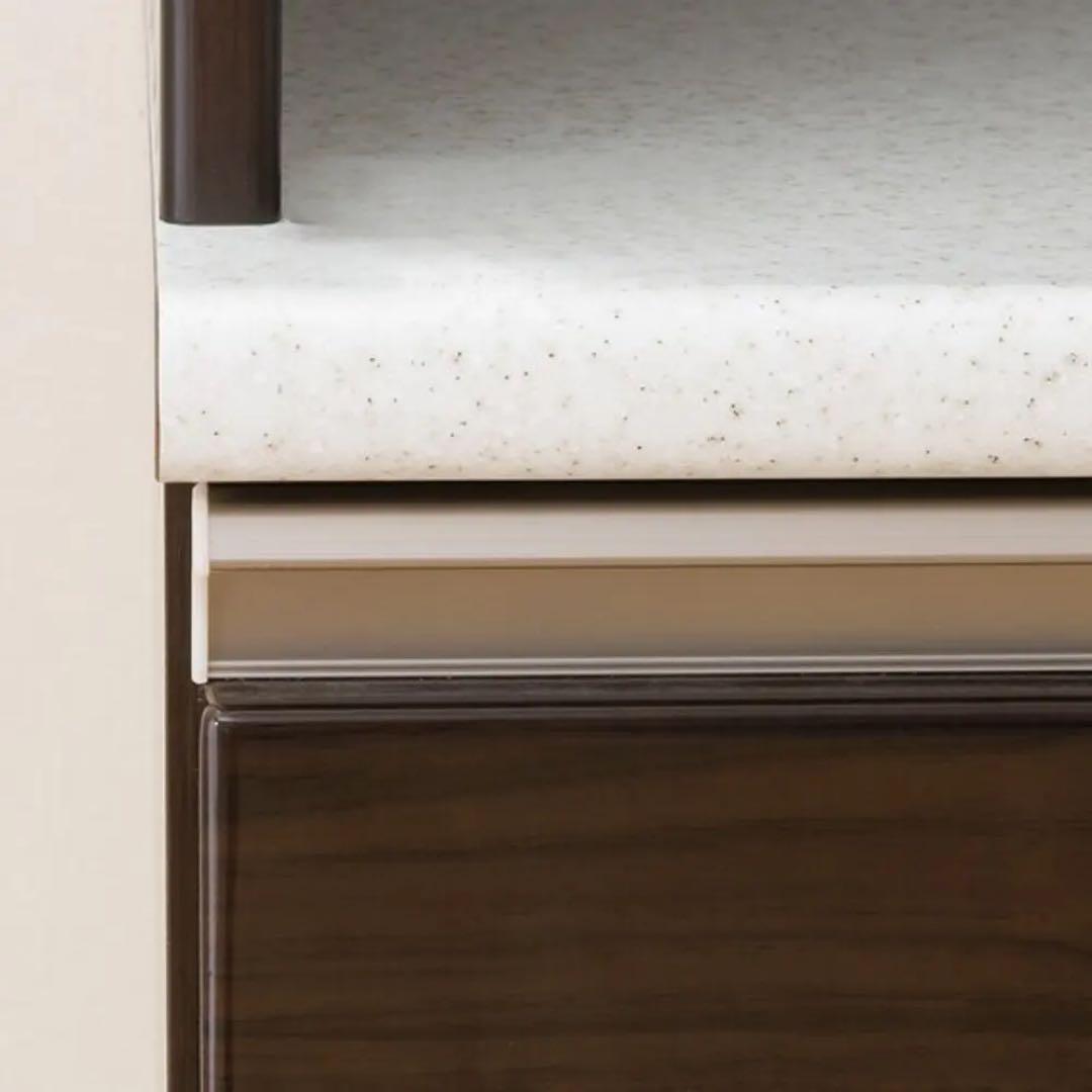 ニトリ　キッチンボード　アルミナ2 140 ダークボード