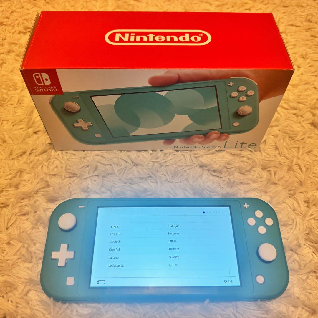 【美品】Nintendo Switch Lite ターコイズ 本体 箱付き