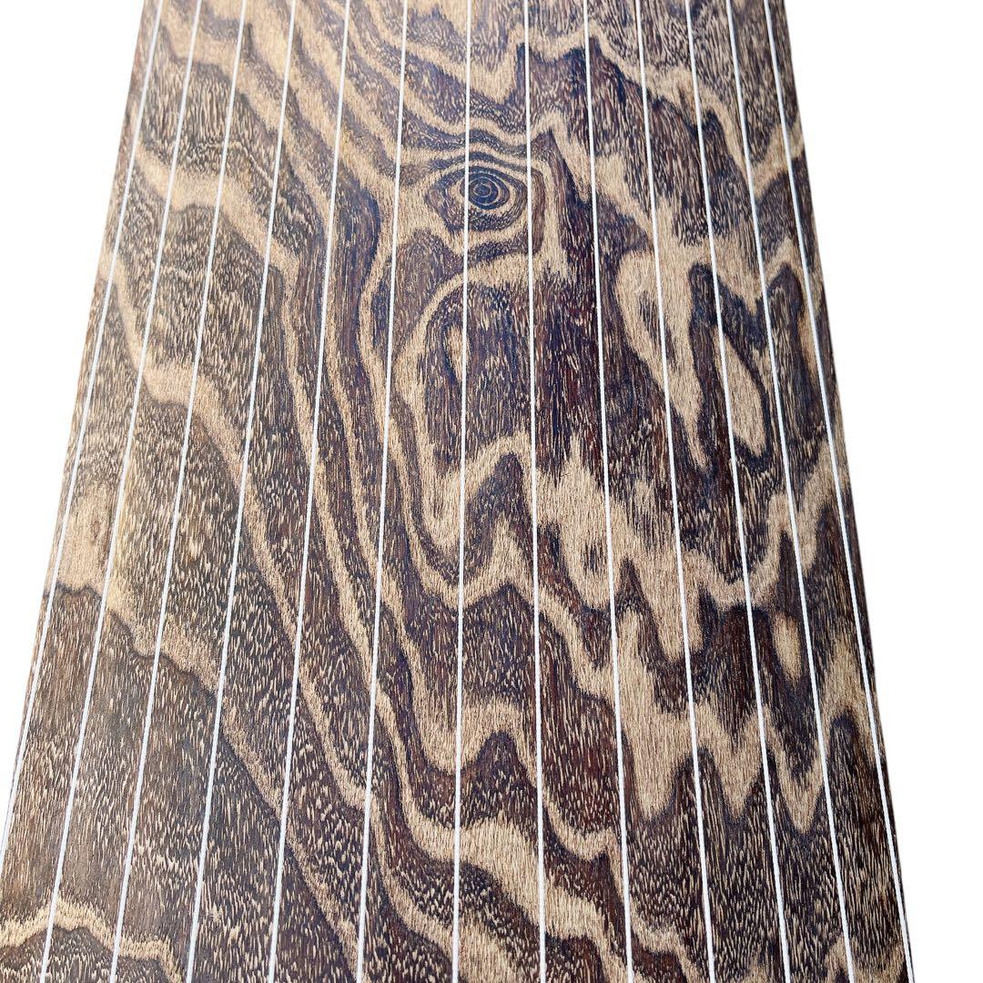 箏 十三弦 13弦 綾杉彫 くり甲 玉杢 蒔絵 玉縁