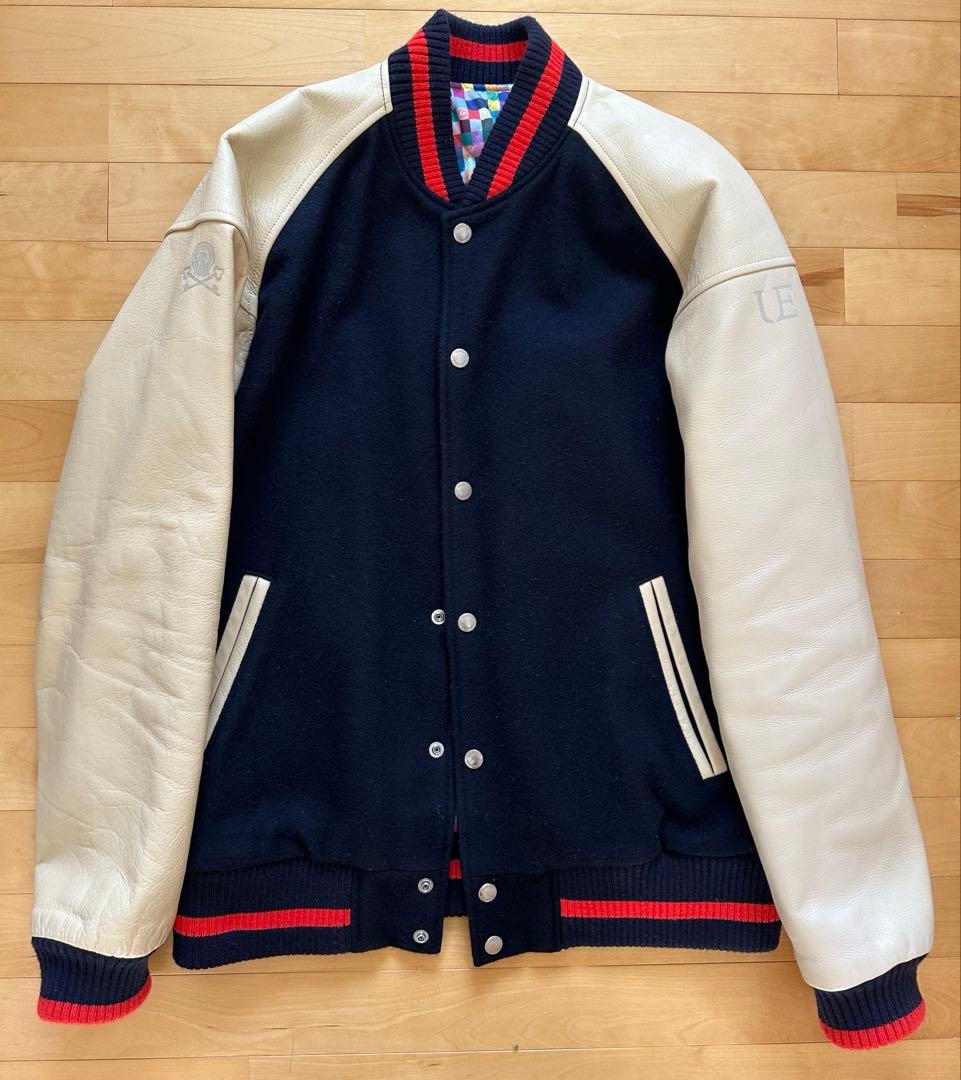 uniform experiment スタジャン フラグメント ネイビー L