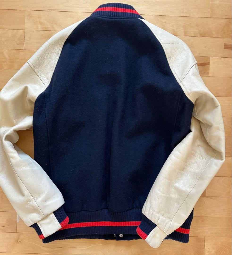 uniform experiment スタジャン フラグメント ネイビー L