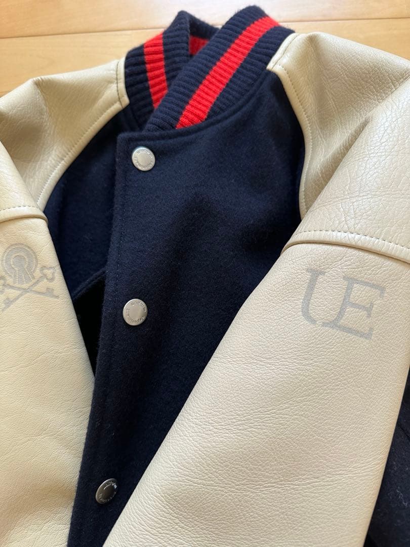 uniform experiment スタジャン フラグメント ネイビー L