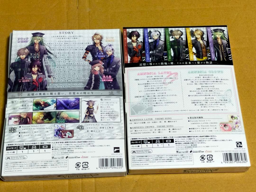 【Switch限定版2個】アムネシア AMNESIA レイター×クラウド