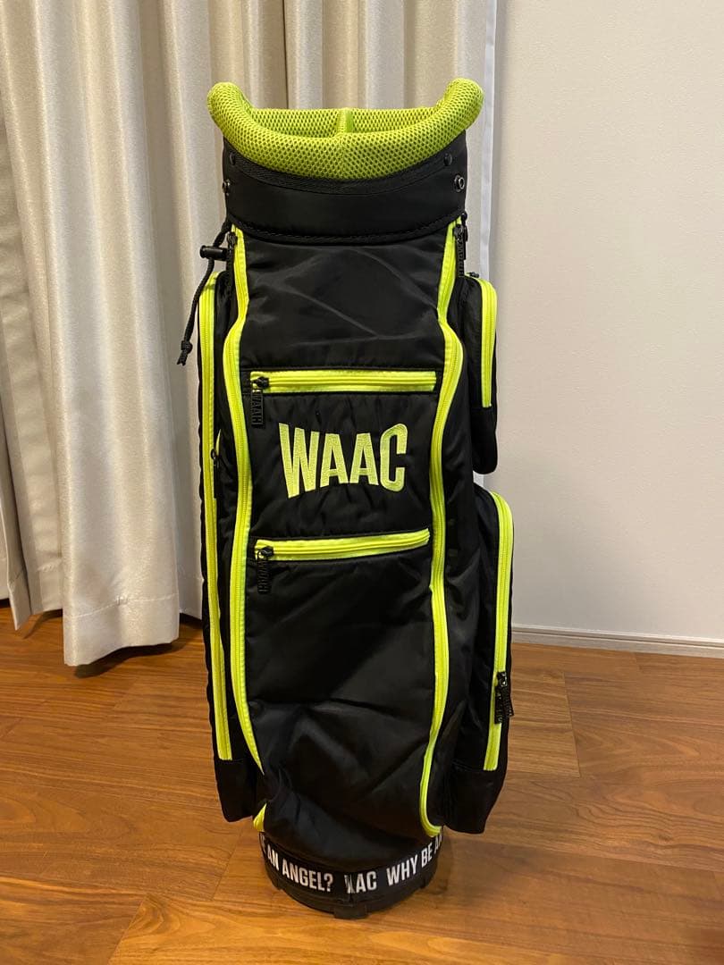 WAAC ゴルフバッグ・キャディバッグ ブラック/ライム