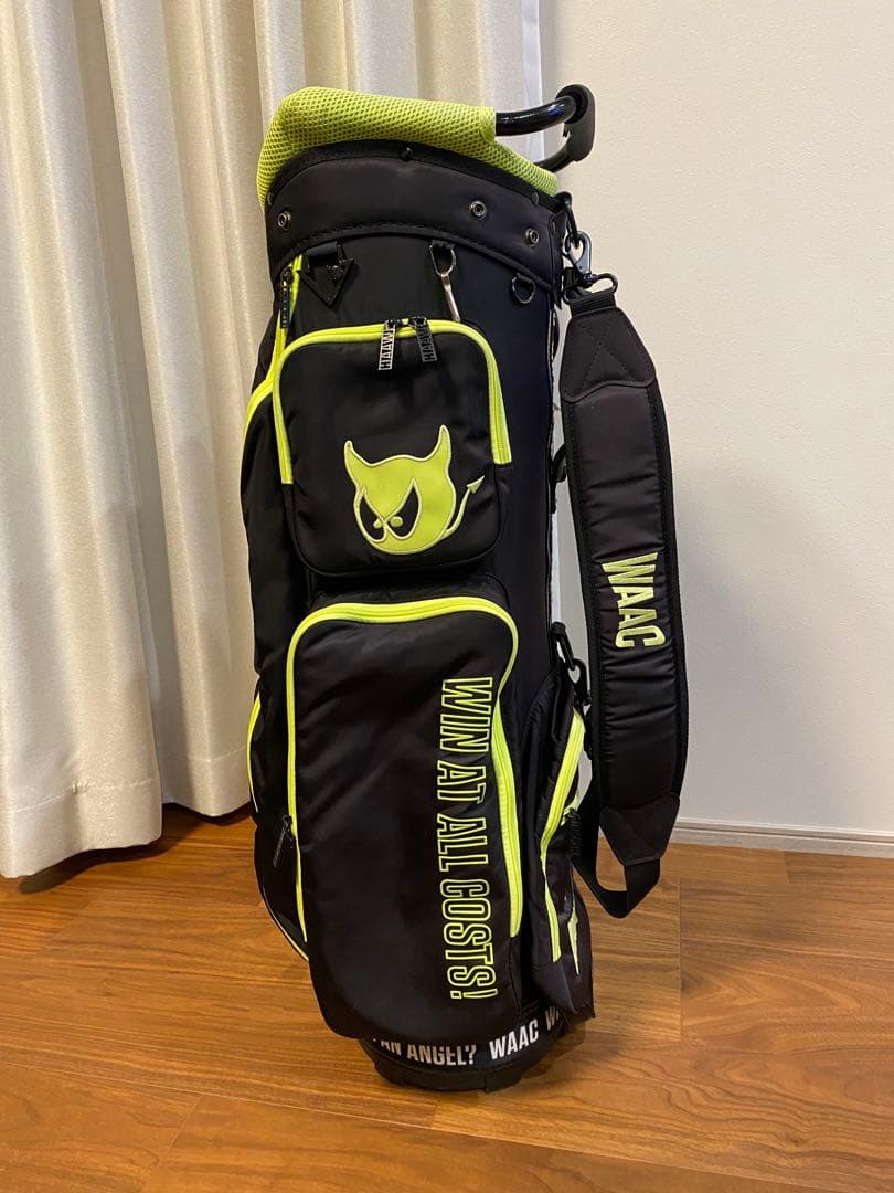 WAAC ゴルフバッグ・キャディバッグ ブラック/ライム