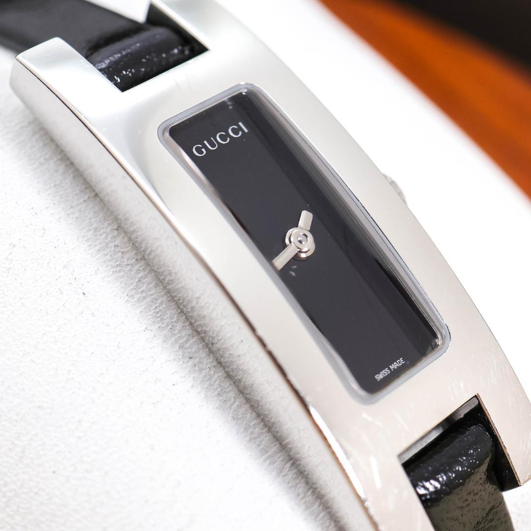 稼働 GUCCI 腕時計 3900L レザー レディース 華奢 外箱 3052