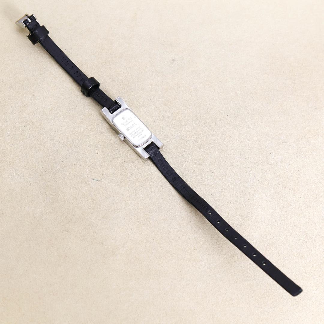 稼働 GUCCI 腕時計 3900L レザー レディース 華奢 外箱 3052
