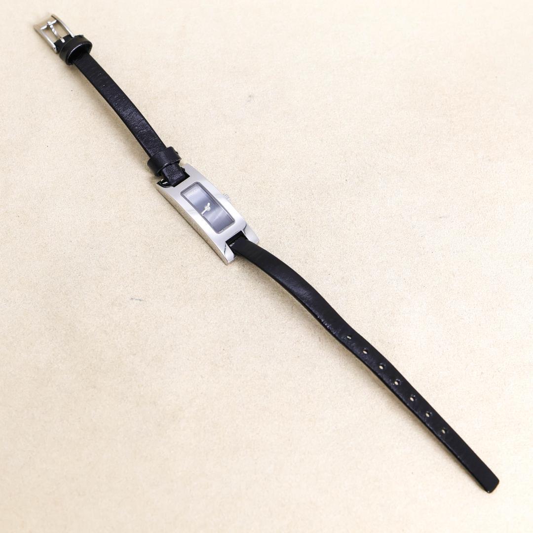 稼働 GUCCI 腕時計 3900L レザー レディース 華奢 外箱 3052