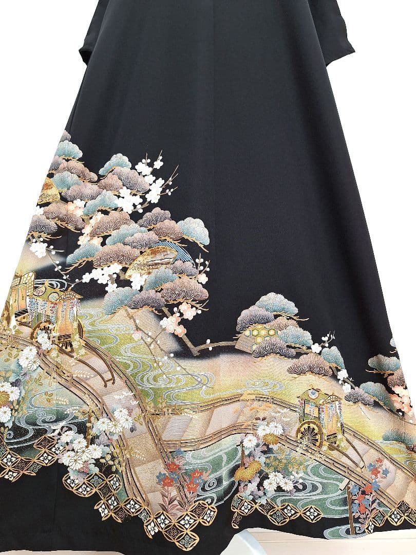 着物リメイクワンピース3671