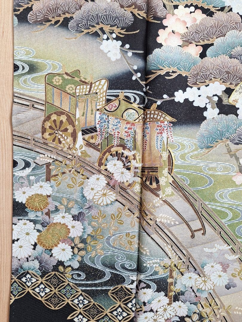 着物リメイクワンピース3671