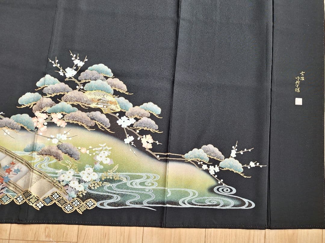 着物リメイクワンピース3671