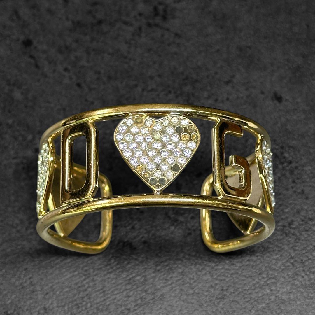 アクセサリー DOLCE&GABBANA Heart stone Gold Bangle