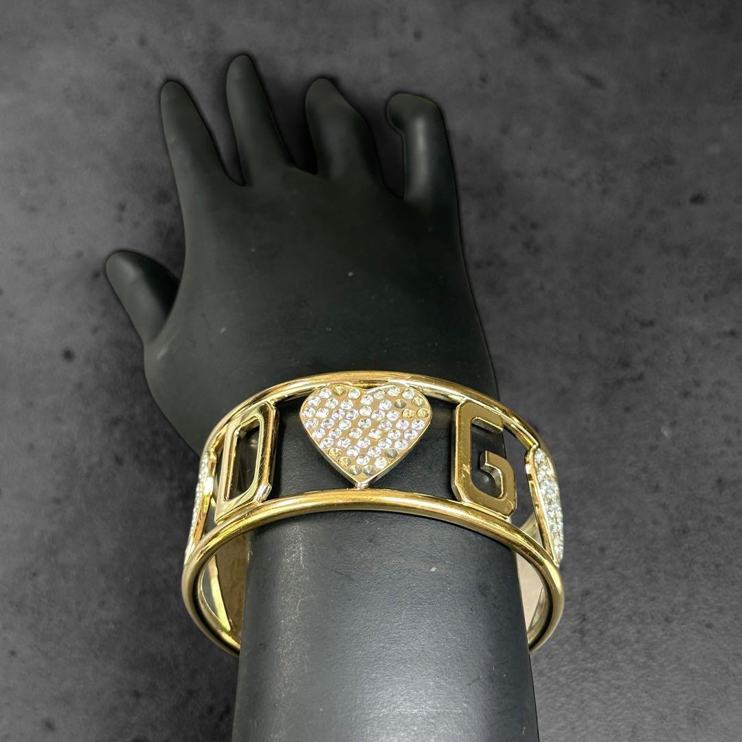 アクセサリー DOLCE&GABBANA Heart stone Gold Bangle