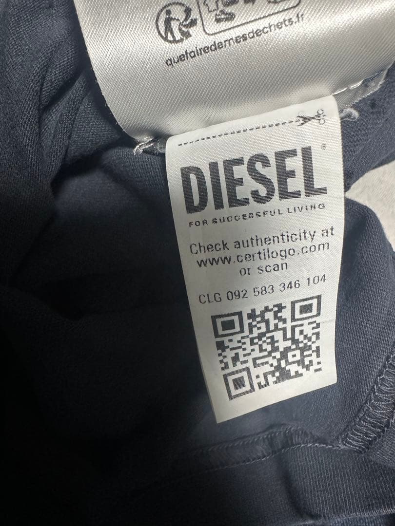 DIESEL ダメージ加工 ロングスリーブカットソー