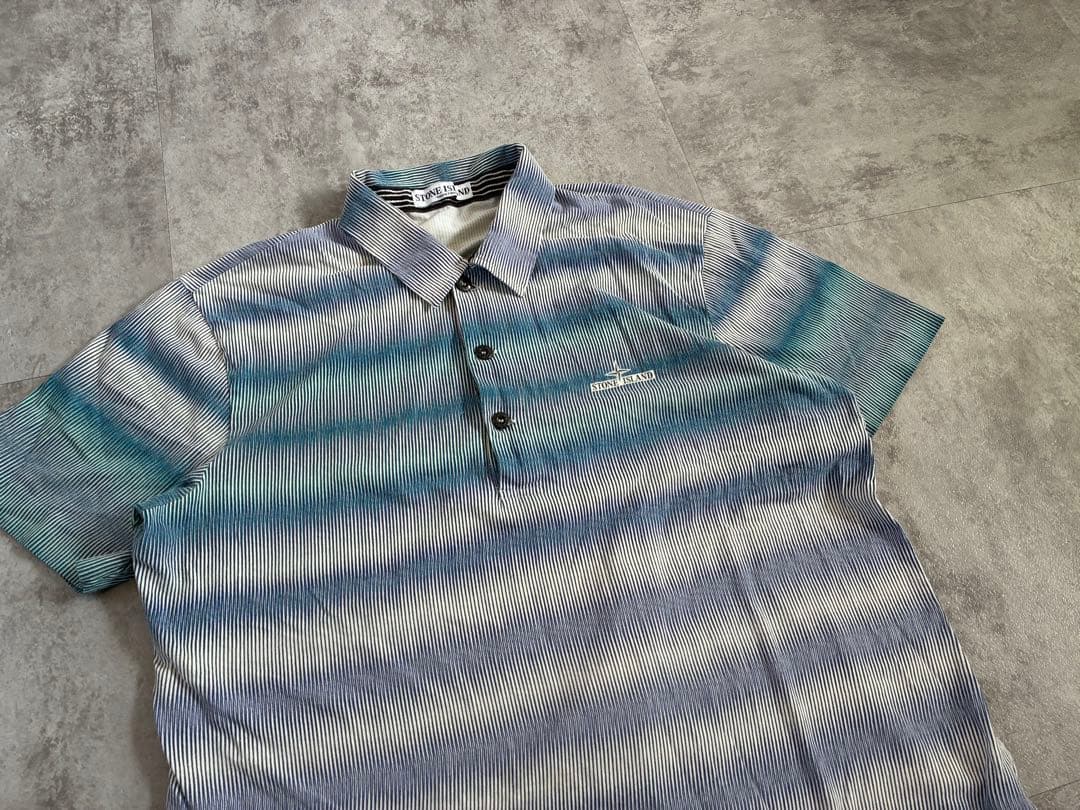 【00s/アーカイブ】STONE  グラデーション ポロシャツ XL