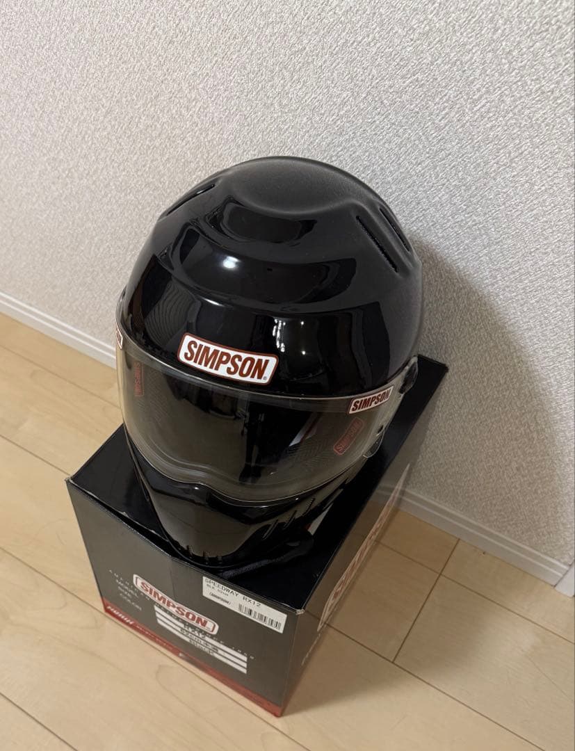 シンプソン RX12 フルフェイスヘルメット 62cm ブラック