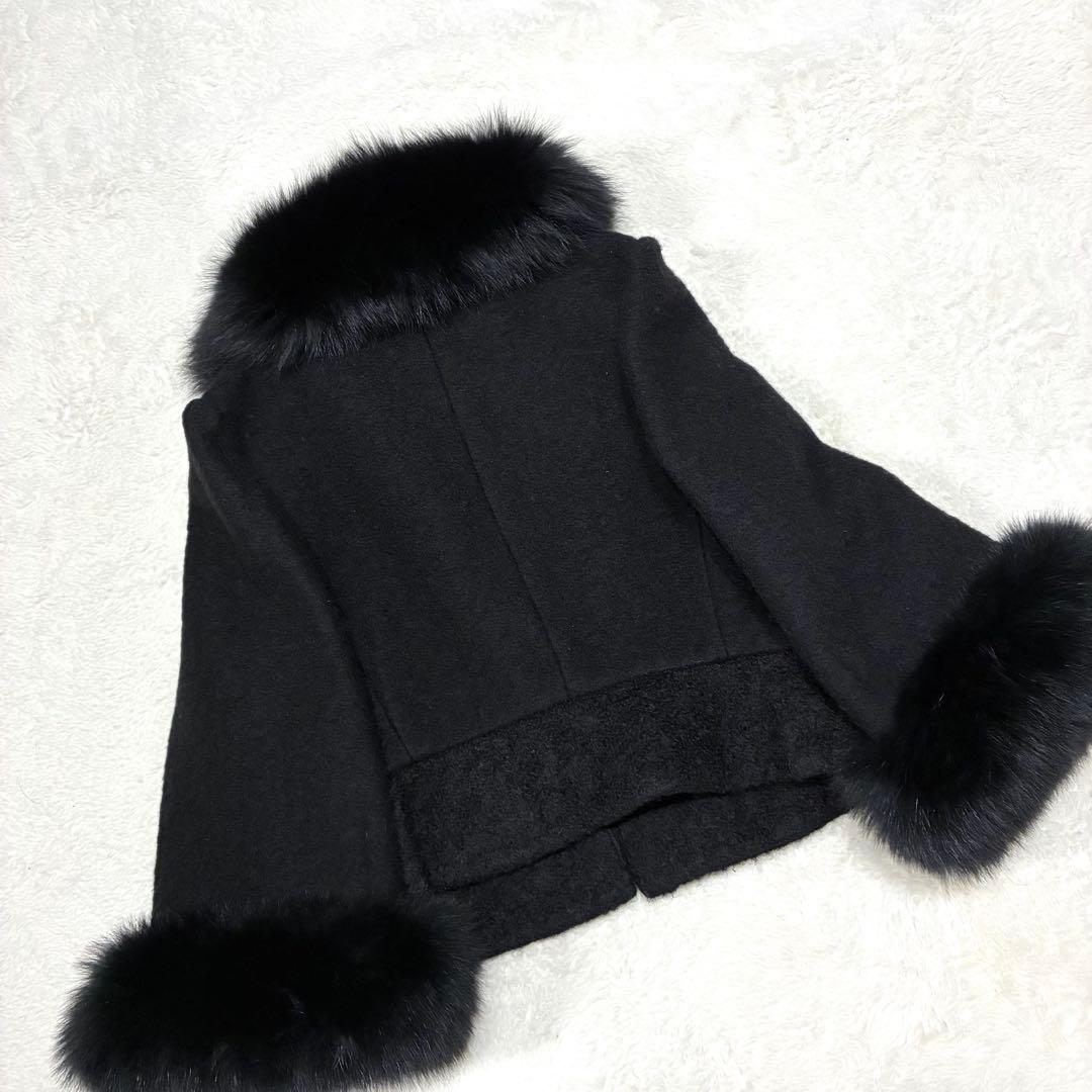 まりん TO BE CHIC フォックスファー付 ショートコート ボレロ