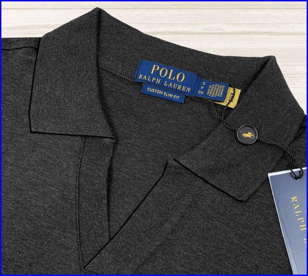 【新品】ポロラルフローレンロングスリーブスキッパーポロシャツ長袖M/US:S