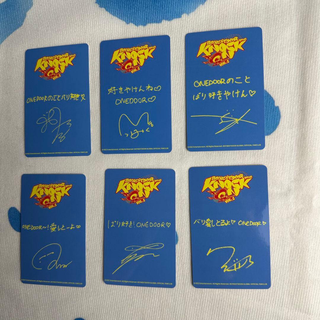 BOYNEXTDOOR 福岡 FC 会場限定 トレカ 6枚