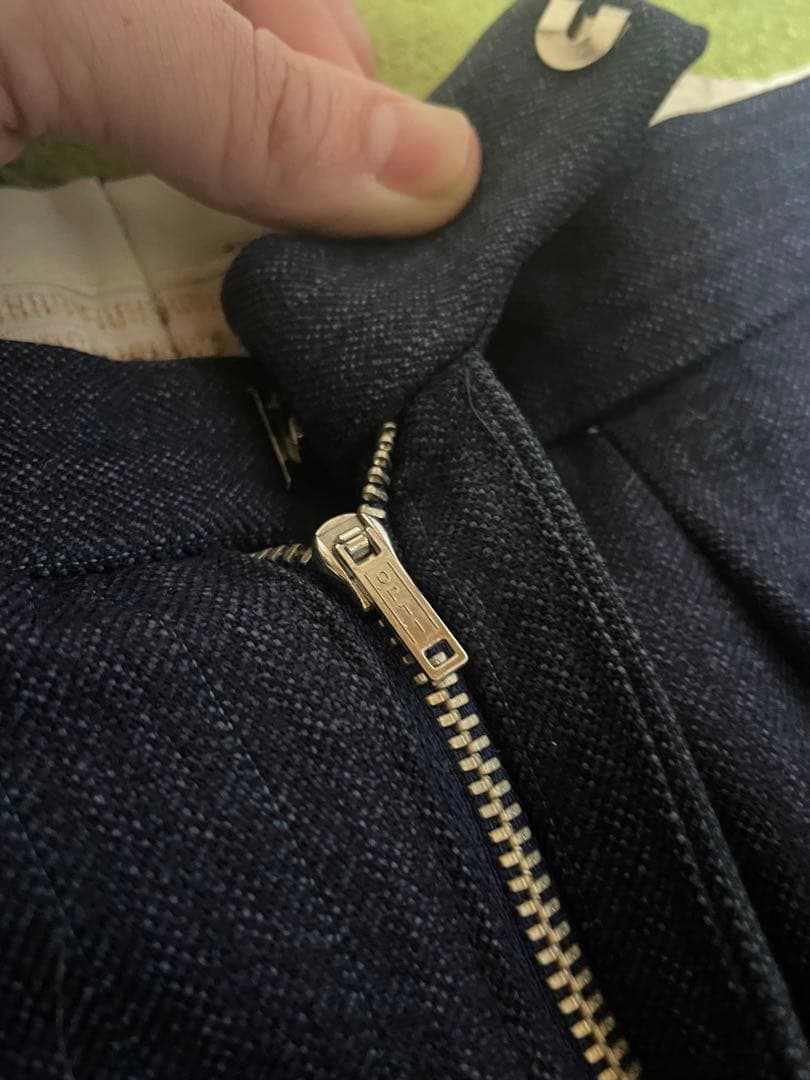 50s スラックス　コの字ジッパー　OPTI ユーロ　ヴィンテージ