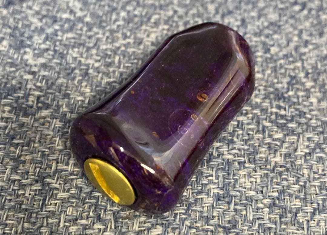 わたらせ樹脂工房製スタビライズドウッドノブ 左　シマノ用