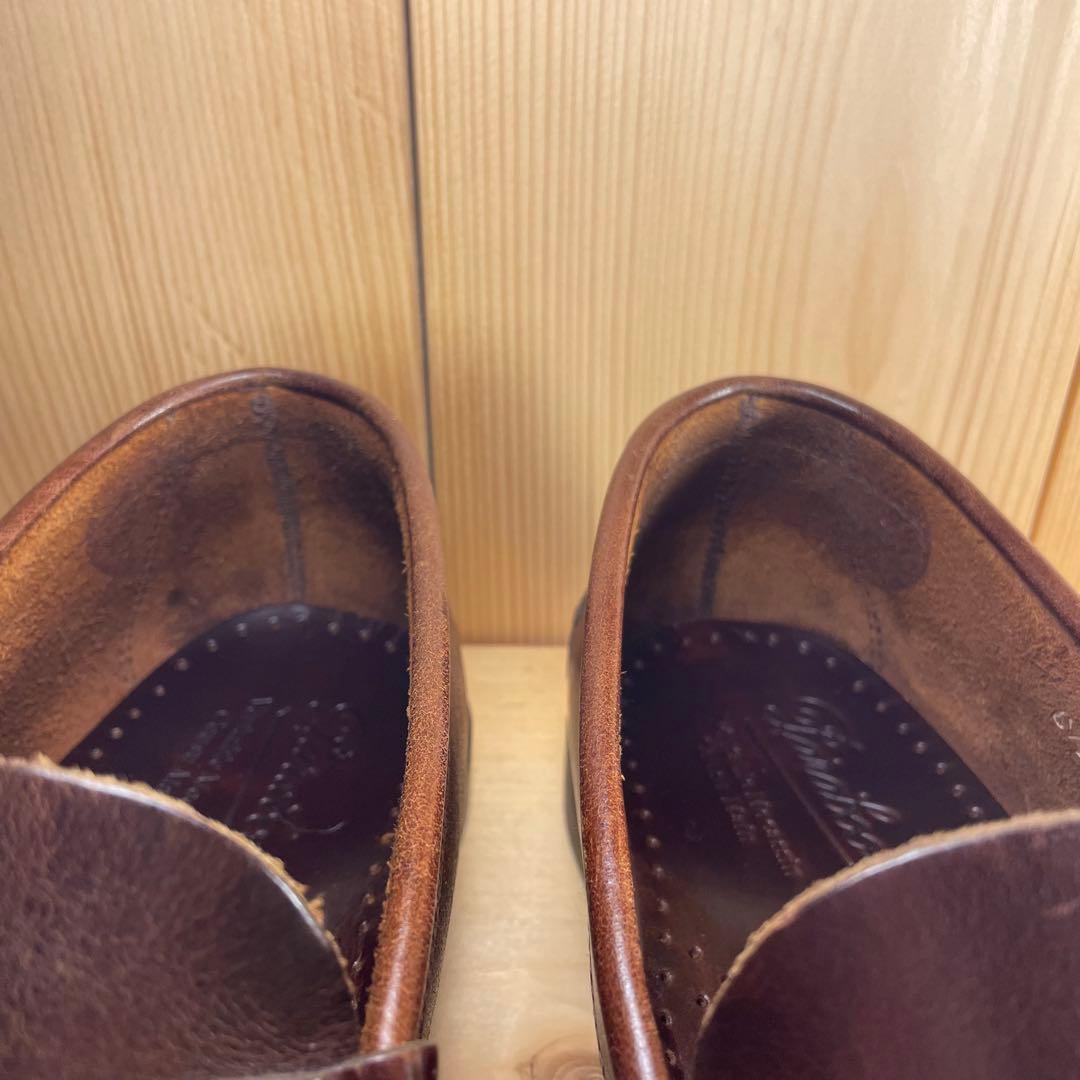 パラブーツ デッキシューズ 茶 6 1/2 ParaBoot メンズ 革靴