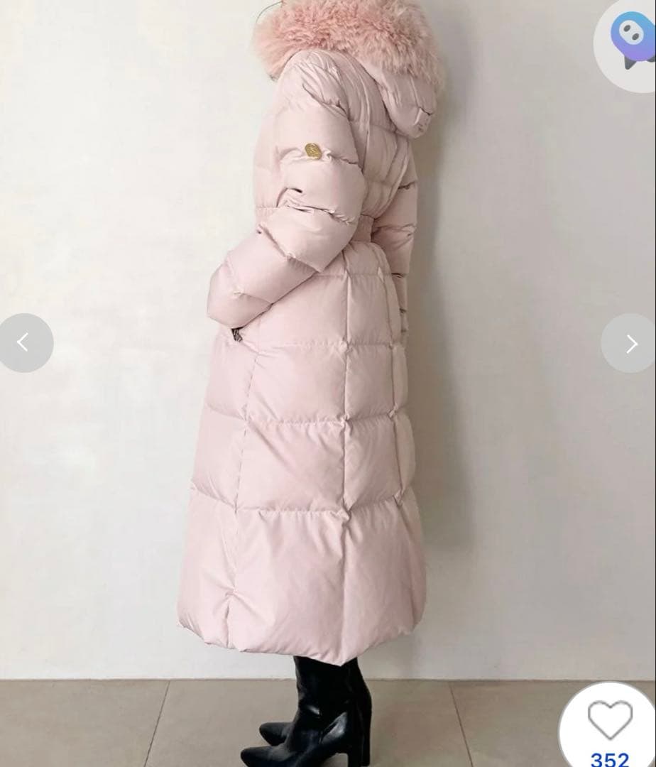 スタイルアップフレンチダウンロングコート