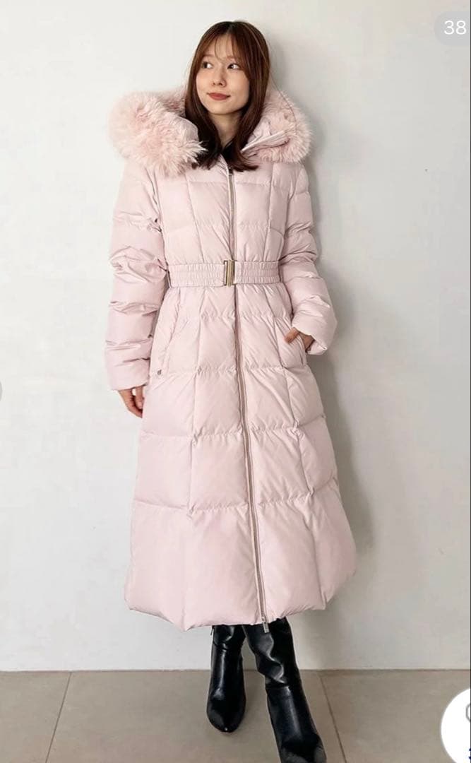 スタイルアップフレンチダウンロングコート