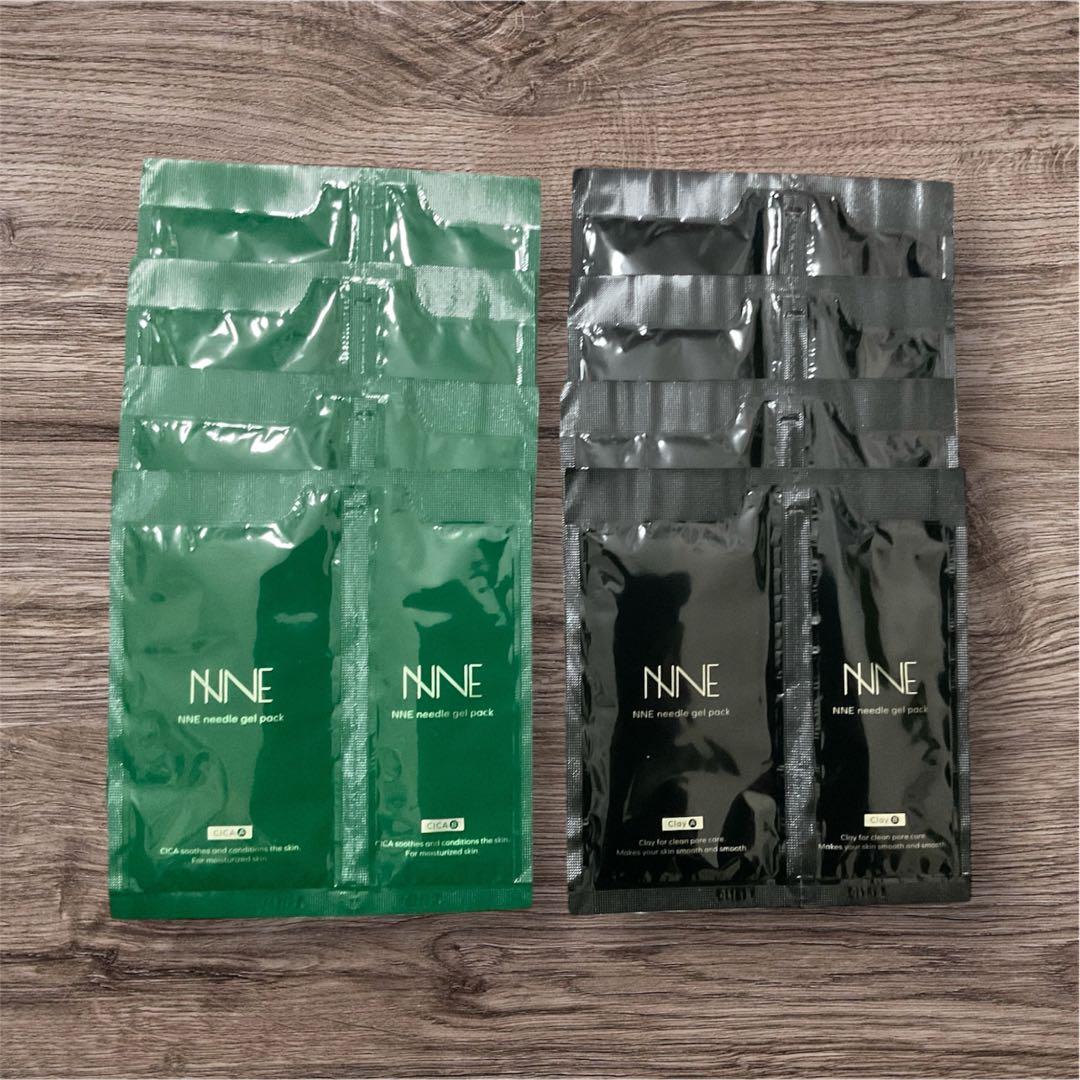 【新品未使用】NNE ニードル炭酸パック黒緑各4包