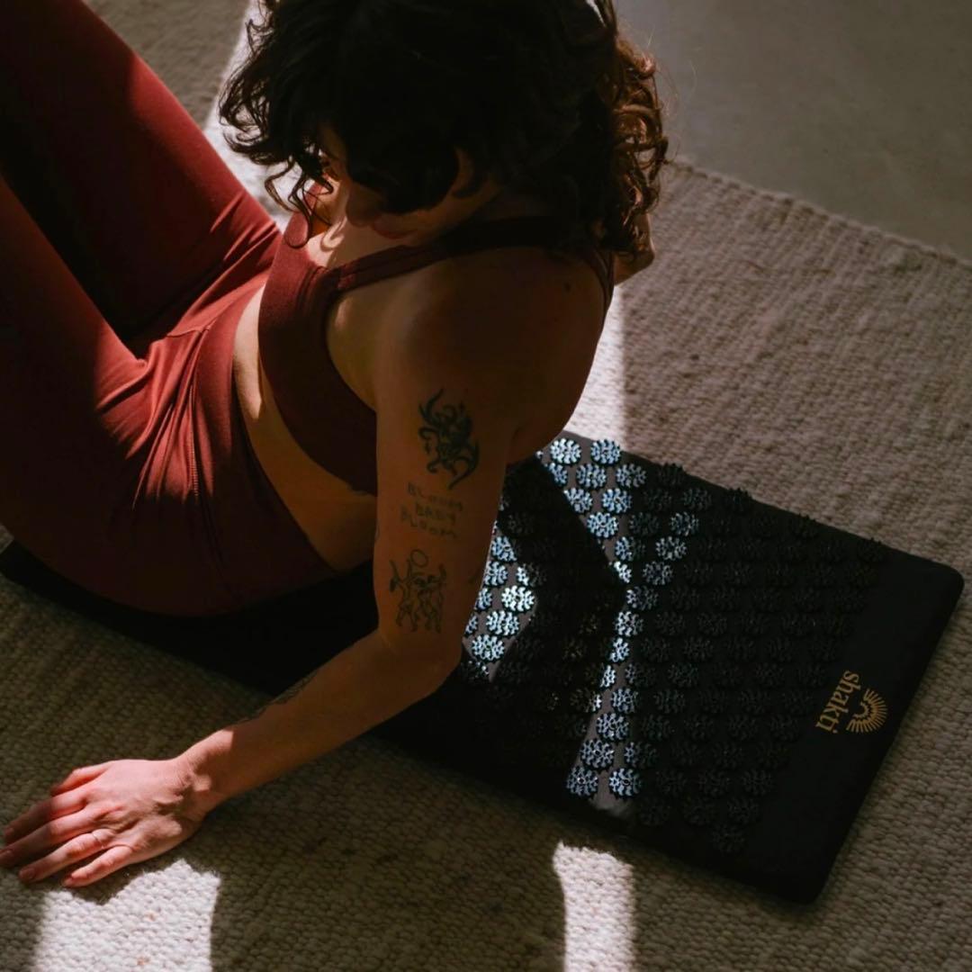 【新品・正規品】シャクティマット＆ピローセット　インディゴ　アドバンス　レベル3