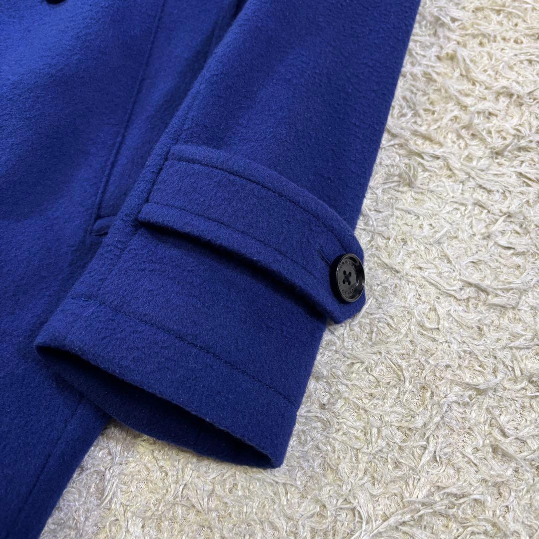 希少カラー　バーバリーブラックレーベル　ダブル　ウール　ピーコート　M