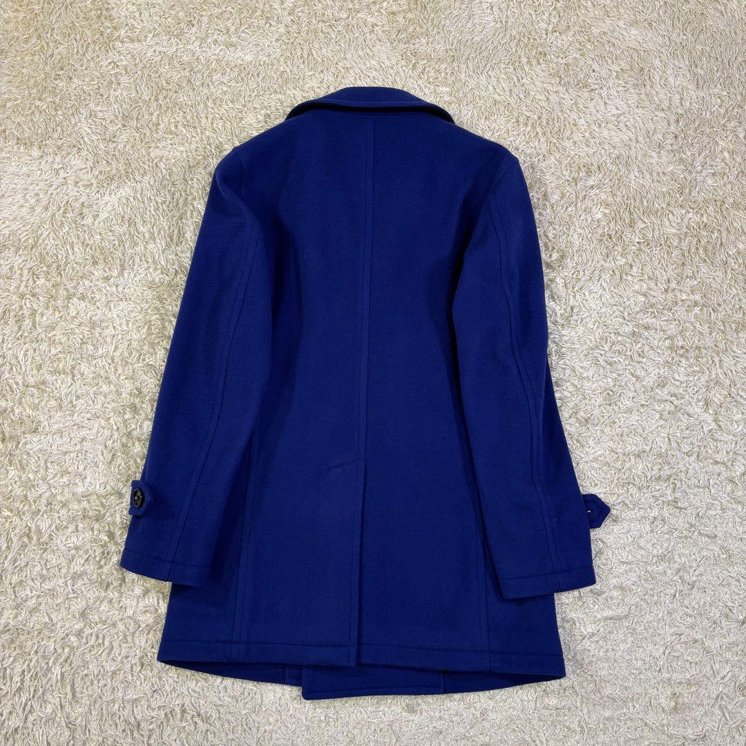 希少カラー　バーバリーブラックレーベル　ダブル　ウール　ピーコート　M