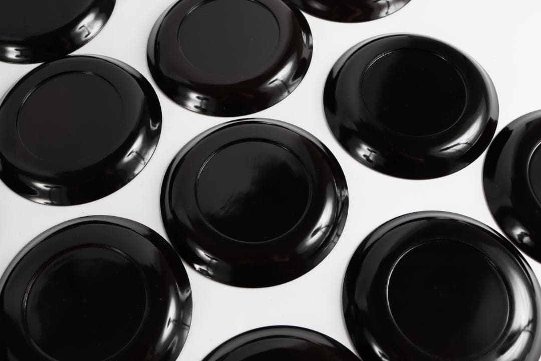 木地金蒔絵 銘々盆 花蒔絵 二十客 皿 茶道具