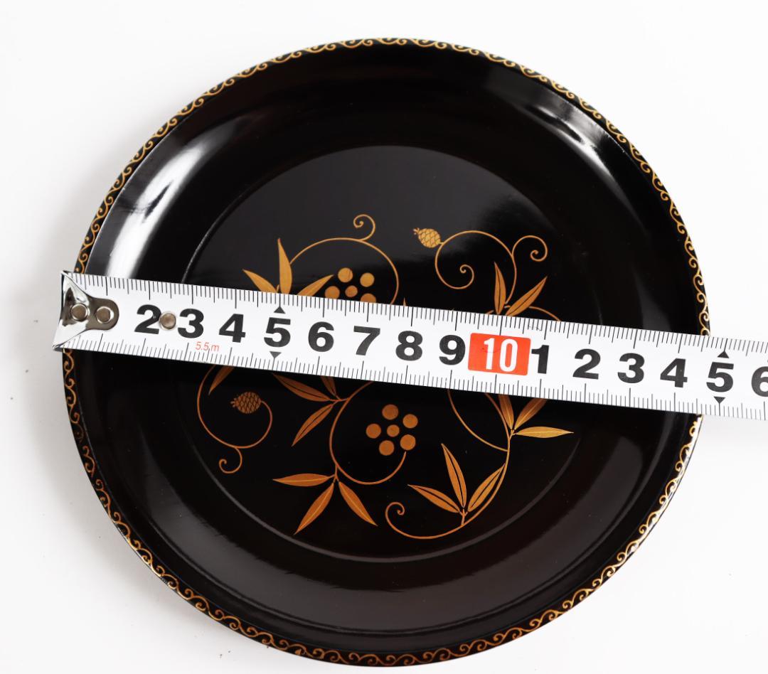 木地金蒔絵 銘々盆 花蒔絵 二十客 皿 茶道具