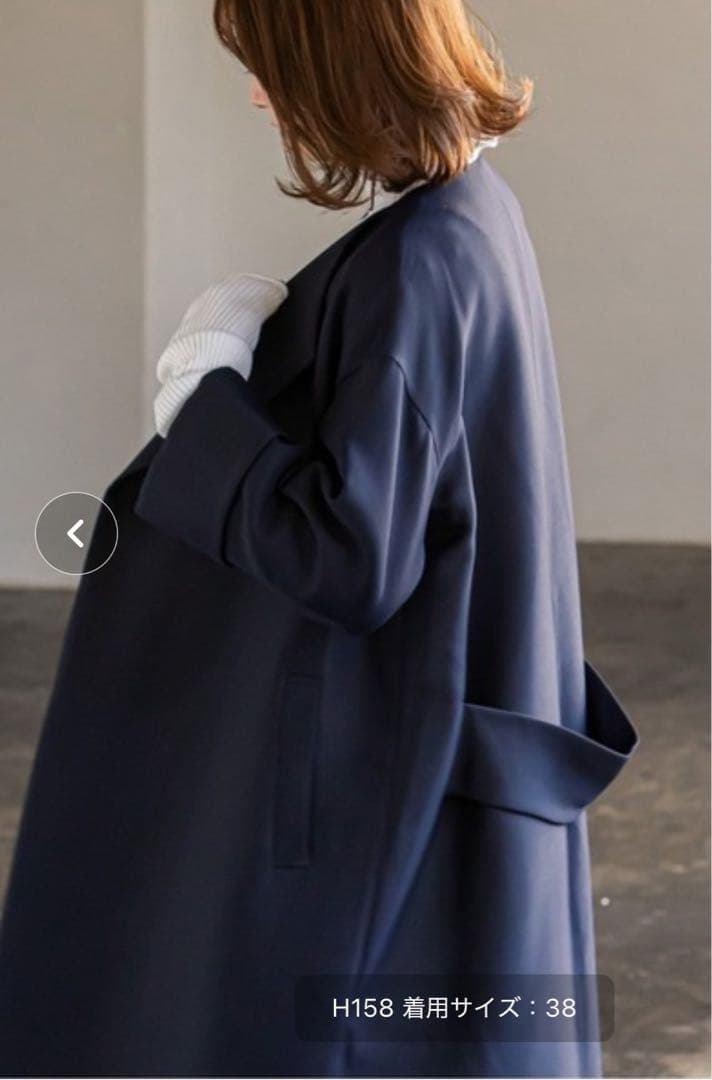 Nobleトリプルクロスガウンコート　サイズ38