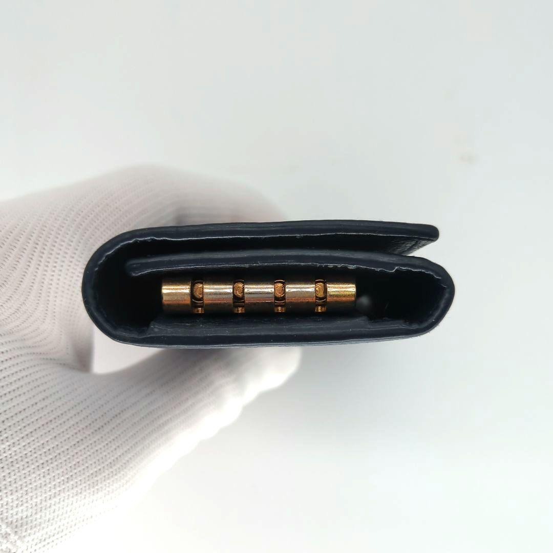 【極美品】サンローラン 4連キーケース カサンドラ ネイビー