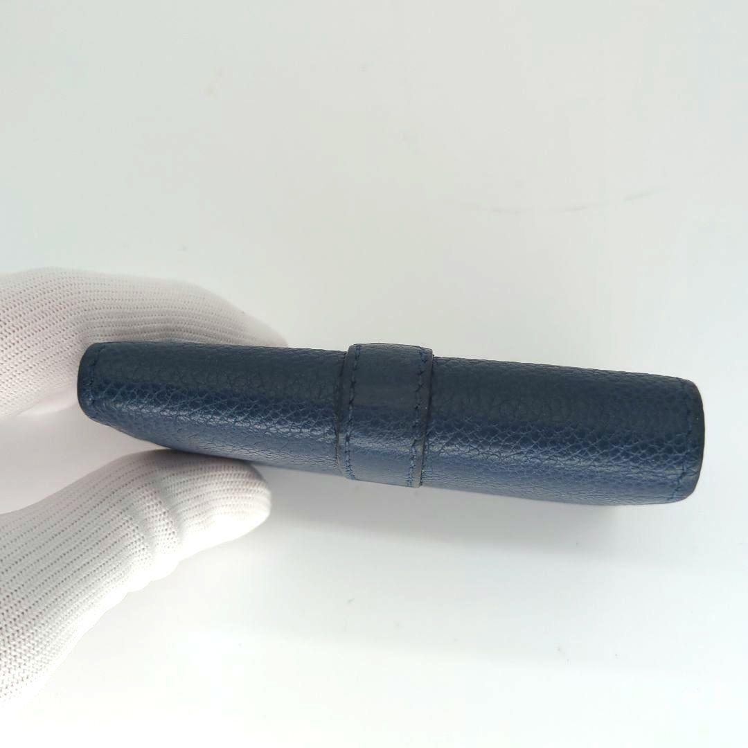 【極美品】サンローラン 4連キーケース カサンドラ ネイビー