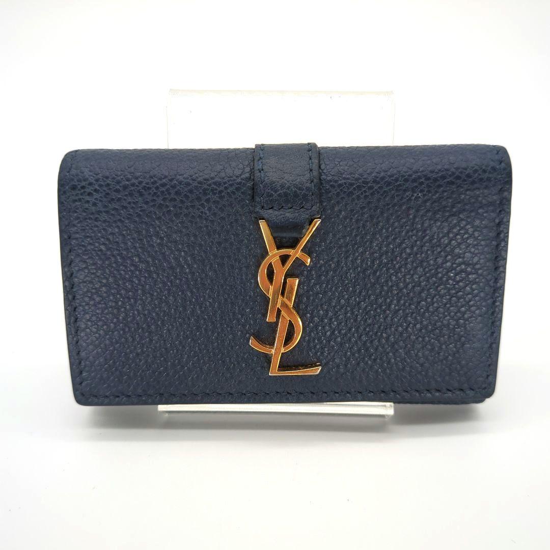 【極美品】サンローラン 4連キーケース カサンドラ ネイビー