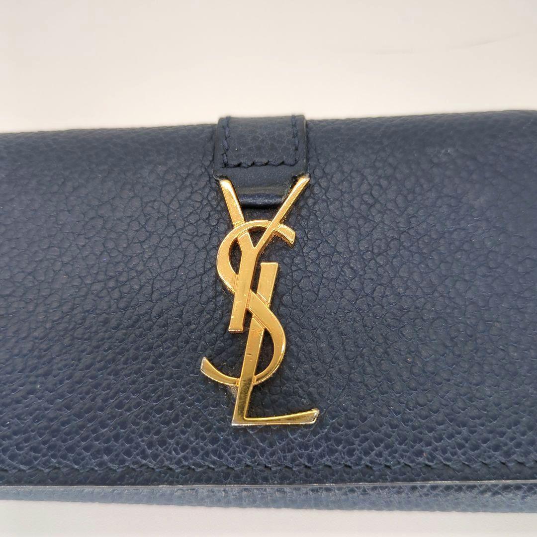 【極美品】サンローラン 4連キーケース カサンドラ ネイビー