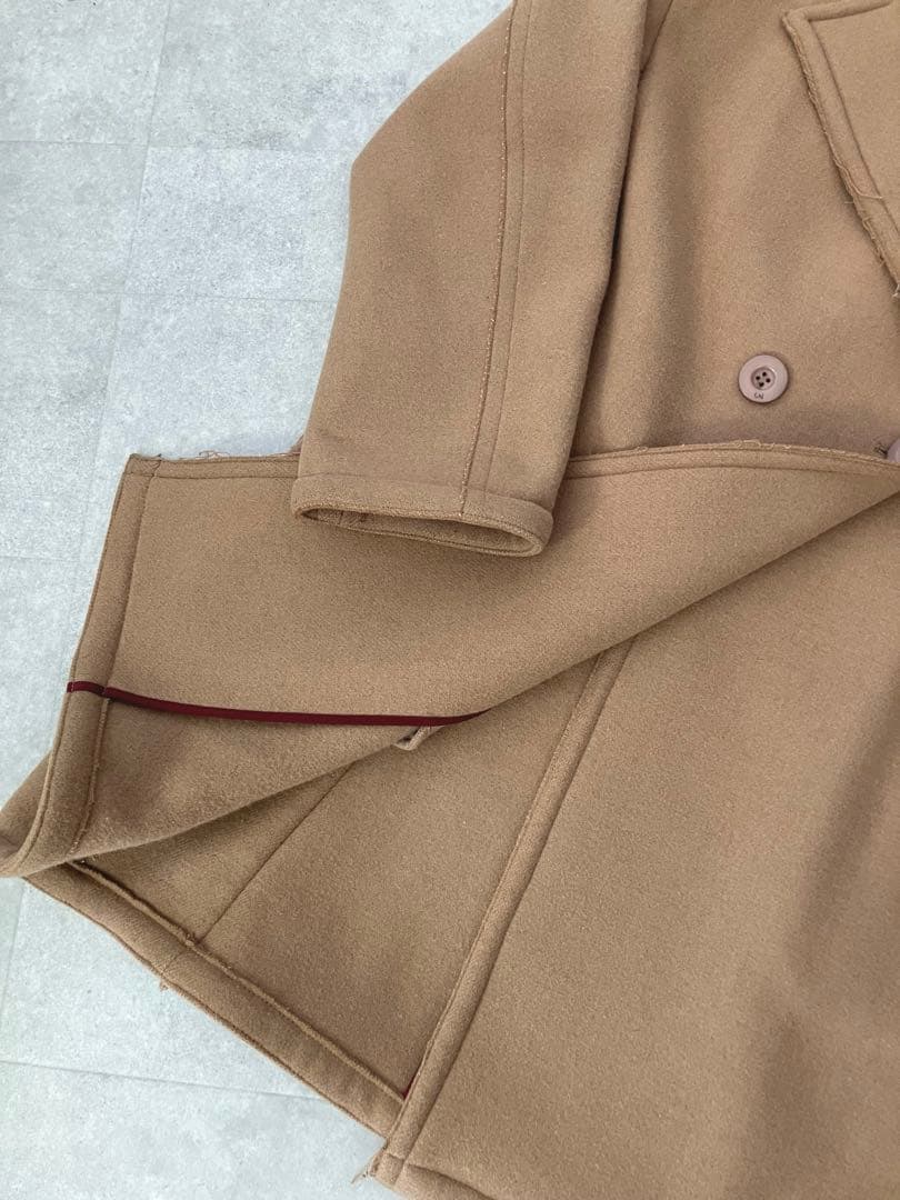 ◆美品 UN3D アンスリード バックオリガミコート キャメル